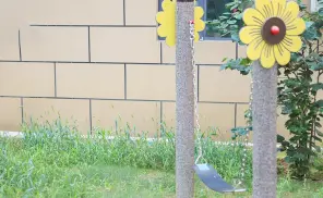 Sunflower Single Swing For Outdoor Playground
