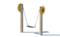 Sunflower Single Swing For Outdoor Playground