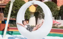 360 Degree Moon Single Swing For Outdoor Playground