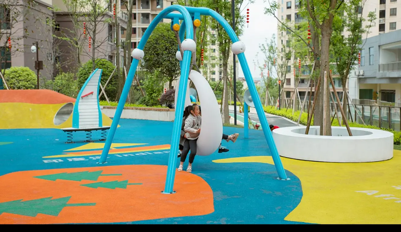 360 Degree Moon Single Swing For Outdoor Playground