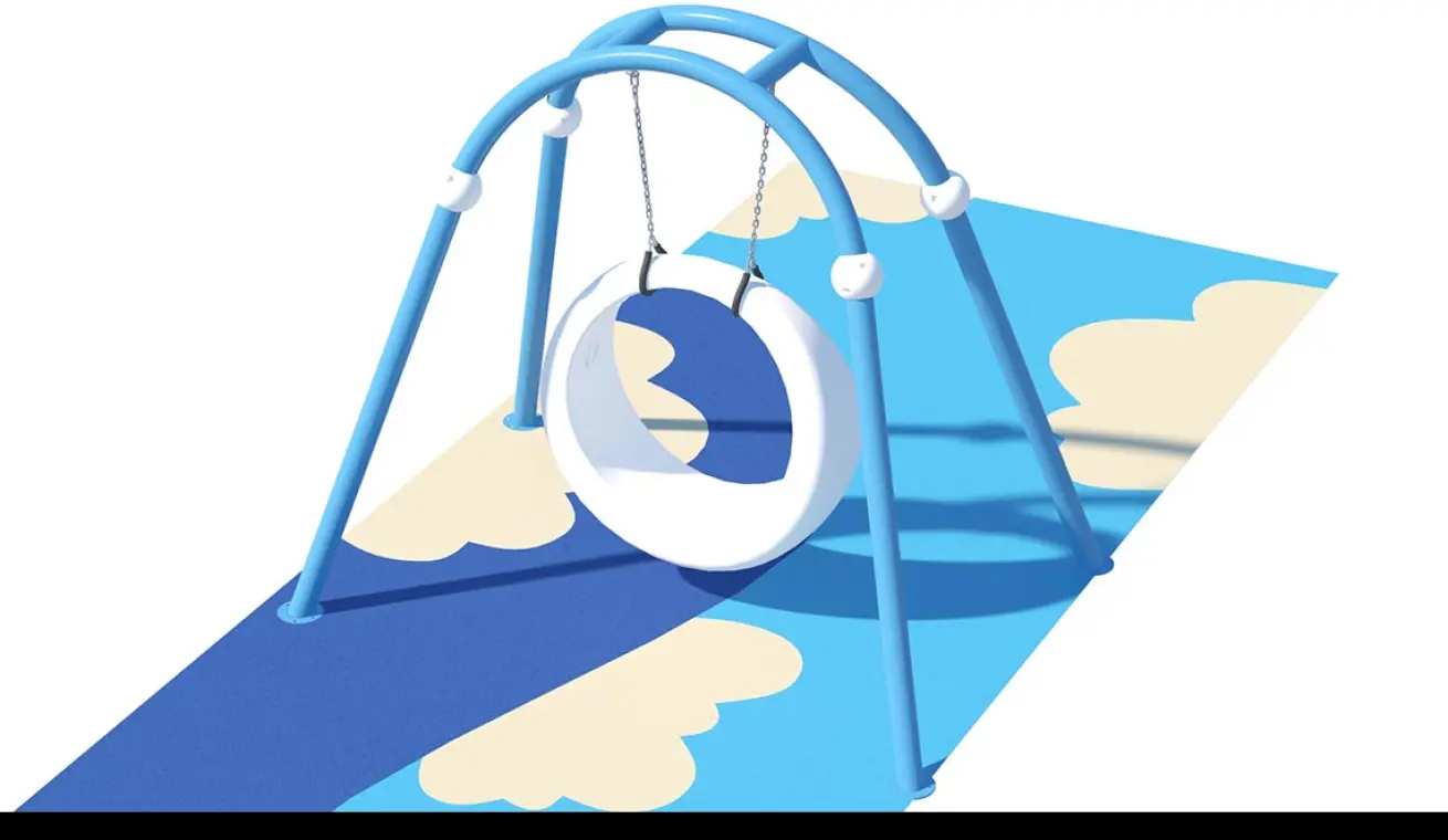 360 Degree Moon Single Swing For Outdoor Playground