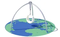 360 Degree Moon Single Swing For Outdoor Playground