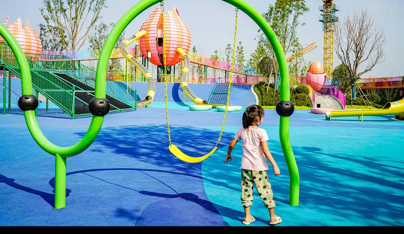 Twist Combination Multiplayer Swing For Outdoor Playground