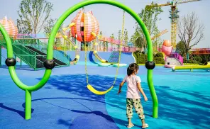Twist Combination Multiplayer Swing For Outdoor Playground