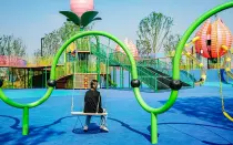 Twist Combination Multiplayer Swing For Outdoor Playground