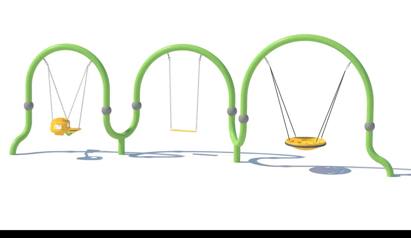 Combination Multiplayer Swing For Outdoor Playground