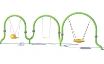 Combination Multiplayer Swing For Outdoor Playground
