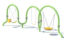 Combination Multiplayer Swing For Outdoor Playground