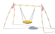 Two People Candy Swing For Outdoor Playground
