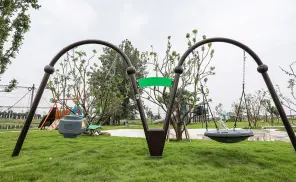 Double Arch Two People Swing For Outdoor Playground