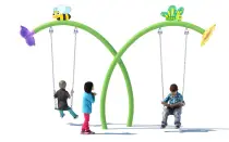 Two People Flower Swing For Outdoor Playground