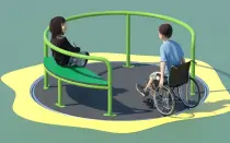 Turntable Inclusive Carousels Outdoor Playground
