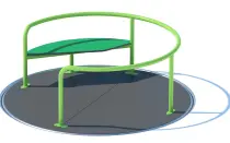 Turntable Inclusive Carousels Outdoor Playground