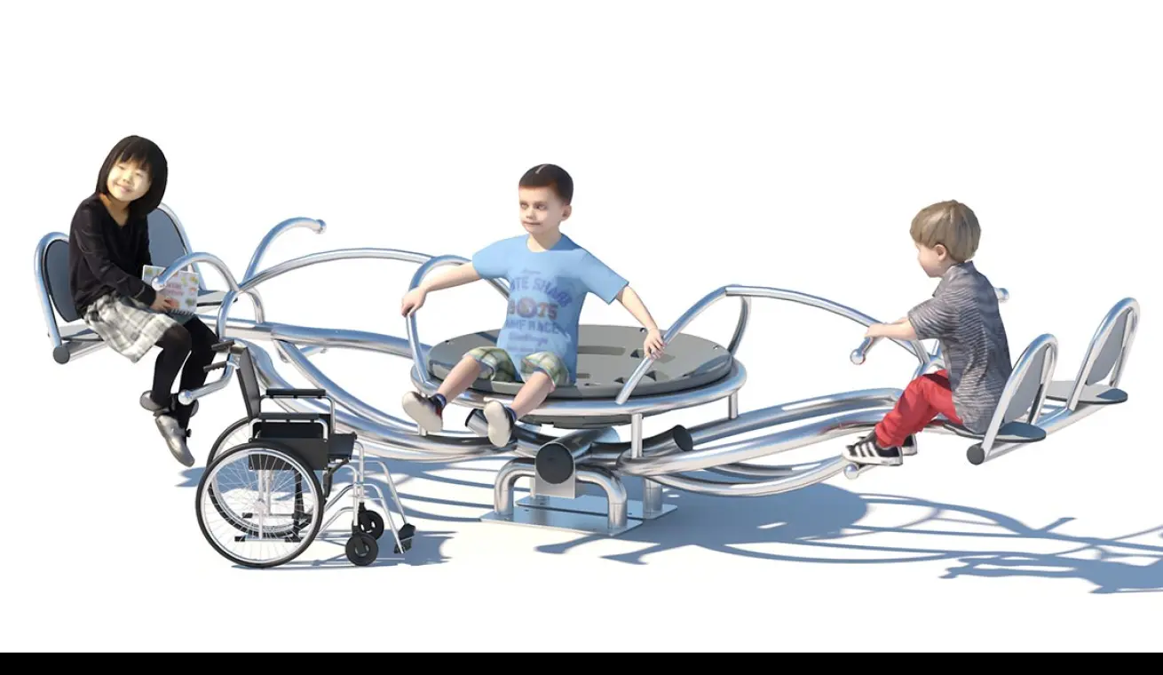 Inclusive Seesaw Playground For Outdoor Parks