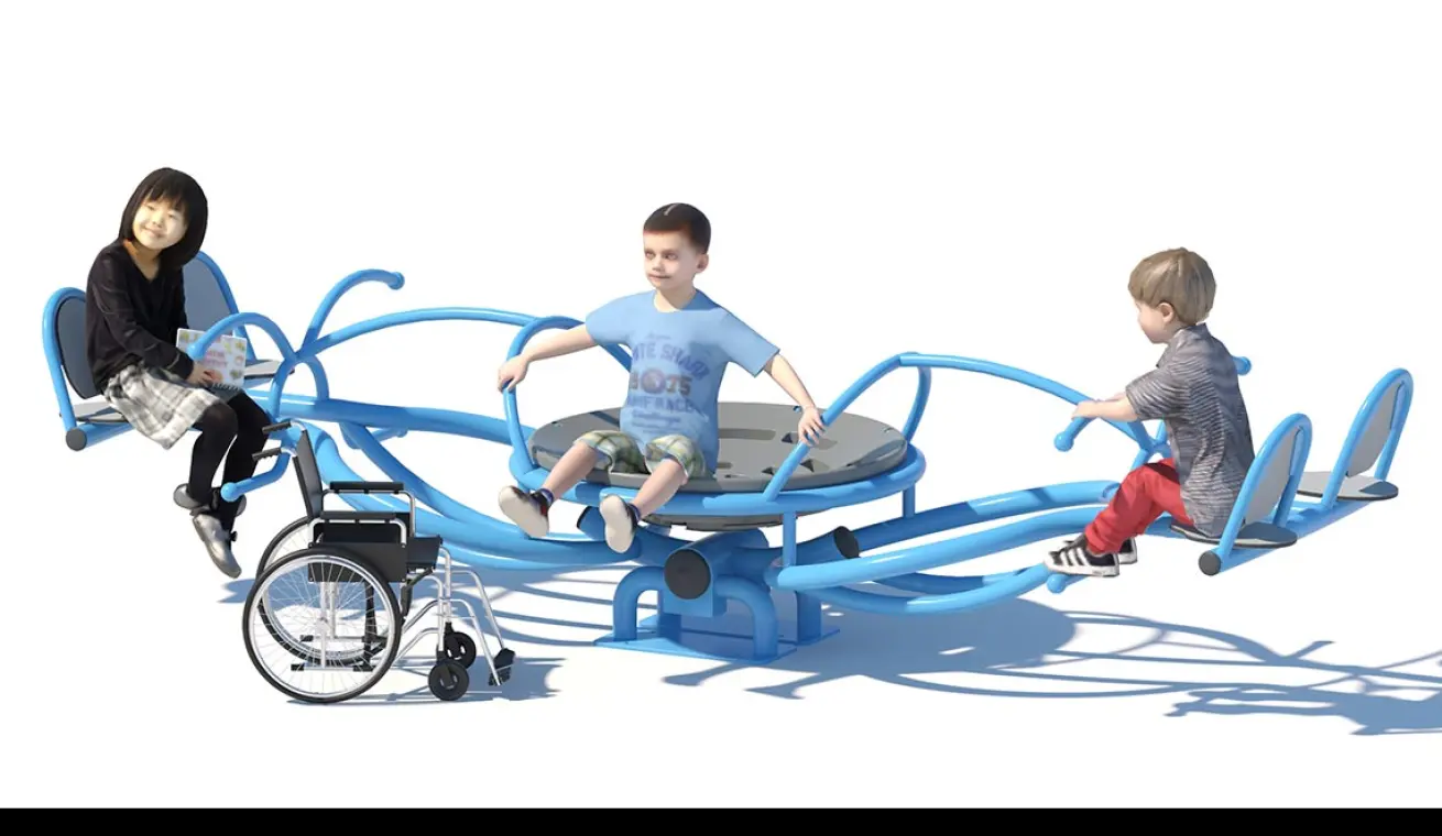 Inclusive Seesaw Playground For Outdoor Parks