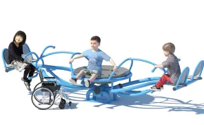 Inclusive Seesaw Playground For Outdoor Parks