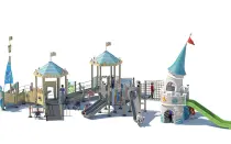 Castle Theme Inclusive Outdoor Playground