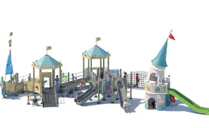 Castle Theme Inclusive Outdoor Playground