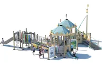 Inclusive Friendly Playground With Castle Theme