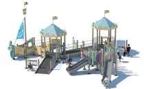 Inclusive Friendly Playground With Castle Theme