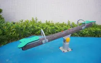 Tree Pattern Column Seesaw Outdoor Playground