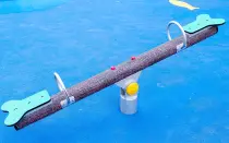 Tree Pattern Column Seesaw Outdoor Playground