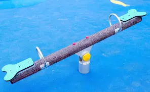 Tree Pattern Column Seesaw Outdoor Playground