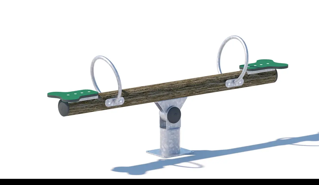 Tree Pattern Column Seesaw Outdoor Playground