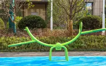 Circular Seat Seesaw Outdoor Playground