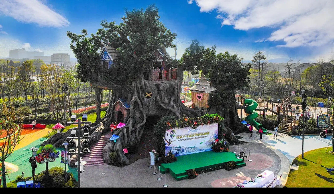 Elven City Theme Park in Shanghai,China