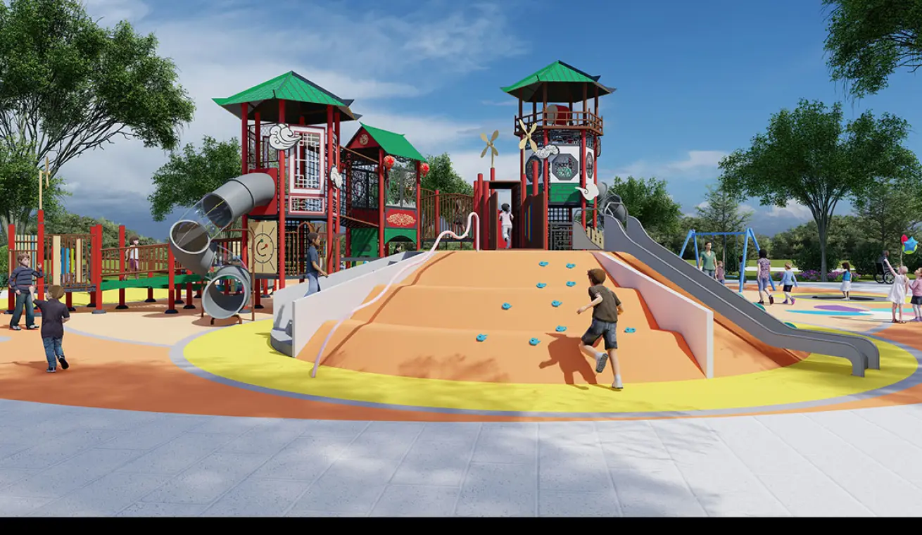 Che Kung Temple Themed Park Playground,HongKong