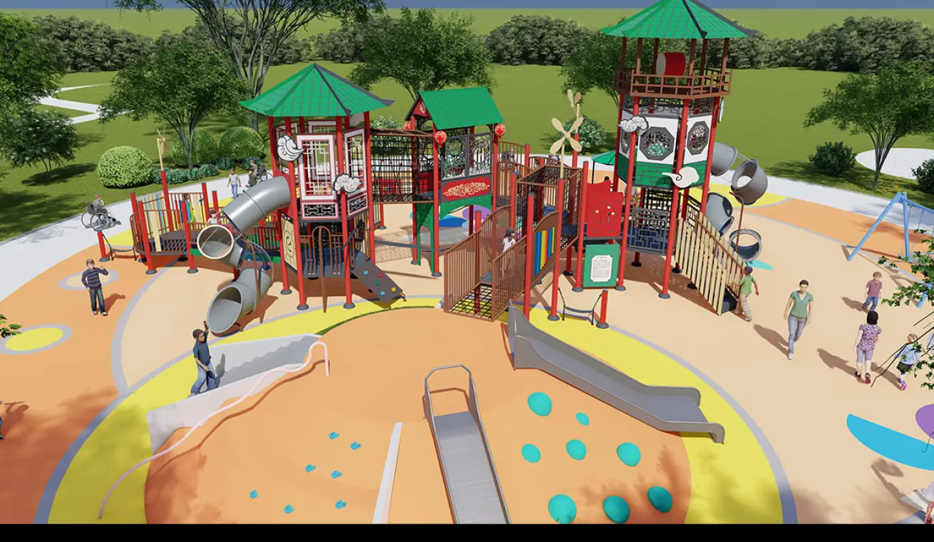Che Kung Temple Themed Park Playground,HongKong