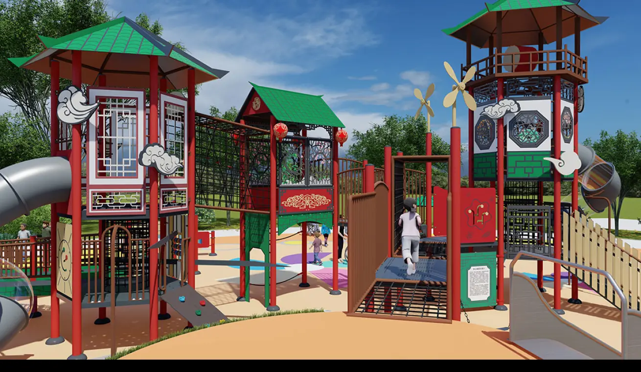 Che Kung Temple Themed Park Playground,HongKong