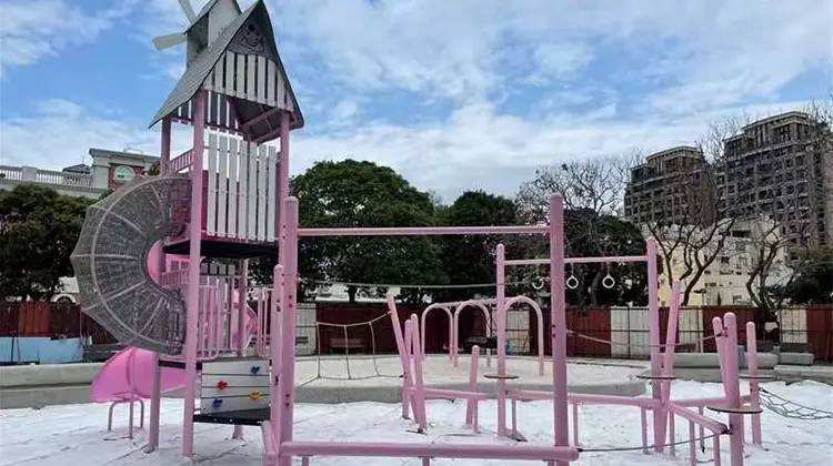Dreamy Windmill-Themed Outdoor Playground Equipment: A Magical Play Space for Kids