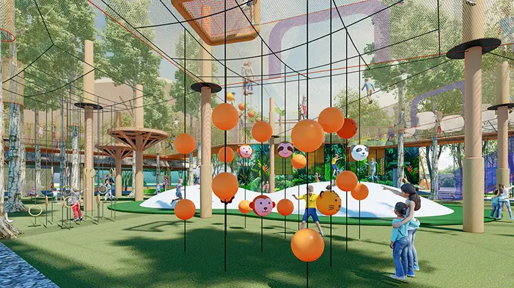A Custom Playground Set| Zengcheng Baishuizhai Happy Forest Playground, Guangzhou, China