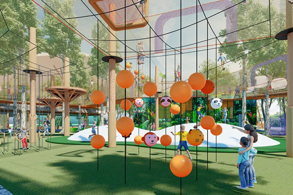 A Custom Playground Set| Zengcheng Baishuizhai Happy Forest Playground, Guangzhou, China