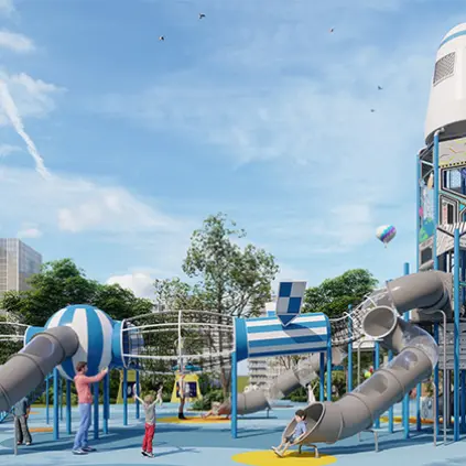 Tianyue Mansion Aerospace Playground – Where Durable Outdoor Play Structures Meet Interstellar Dreams