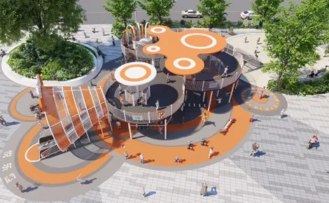 Foshan Children’s Non-Powered Playground for Shopping Malls –Interactive Playground Solution for All Ages by Cowboy Group