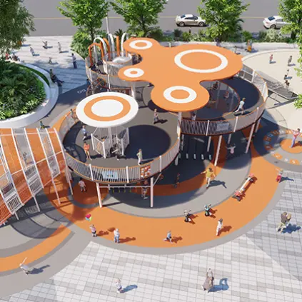 Foshan Children’s Non-Powered Playground for Shopping Malls –Interactive Playground Solution for All Ages by Cowboy Group