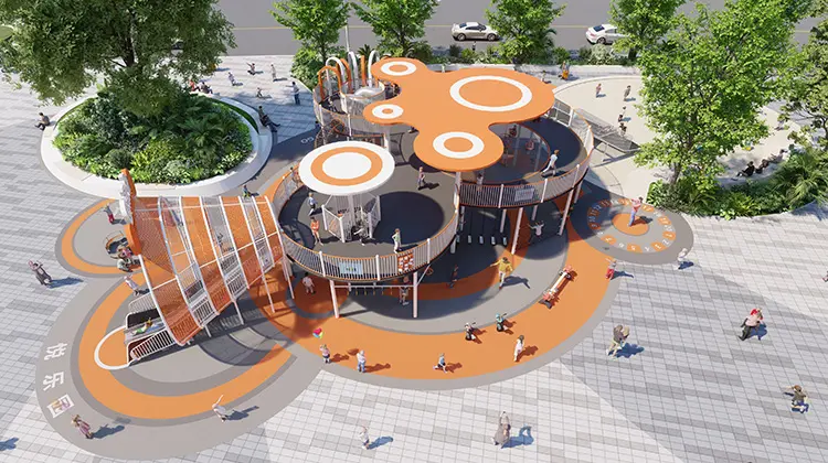Foshan Children’s Non-Powered Playground for Shopping Malls –Interactive Playground Solution for All Ages by Cowboy Group