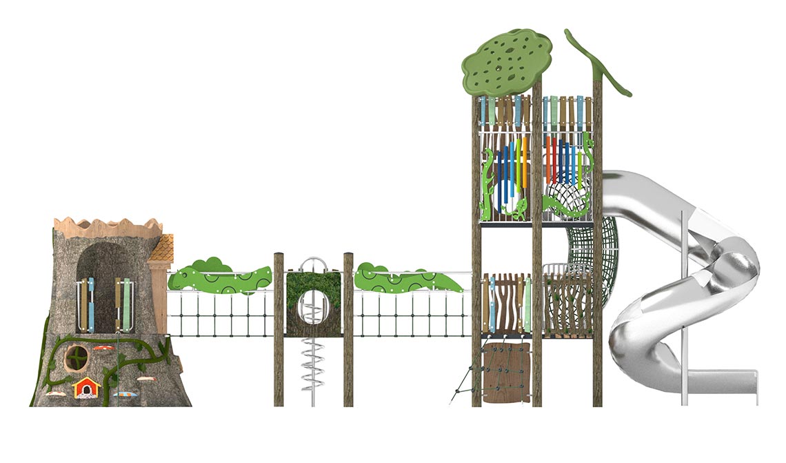 Tree House Themed Park Playground (medium-sized)