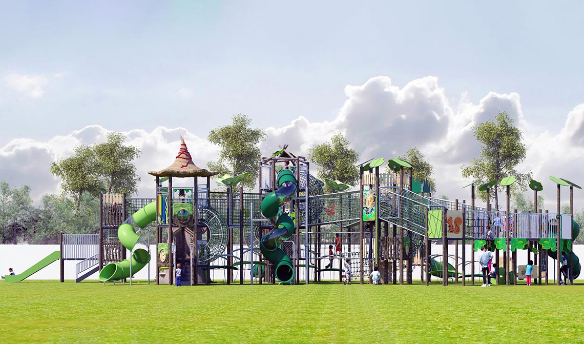 Jungle Crossing Themed Park Playground(large-sized)
