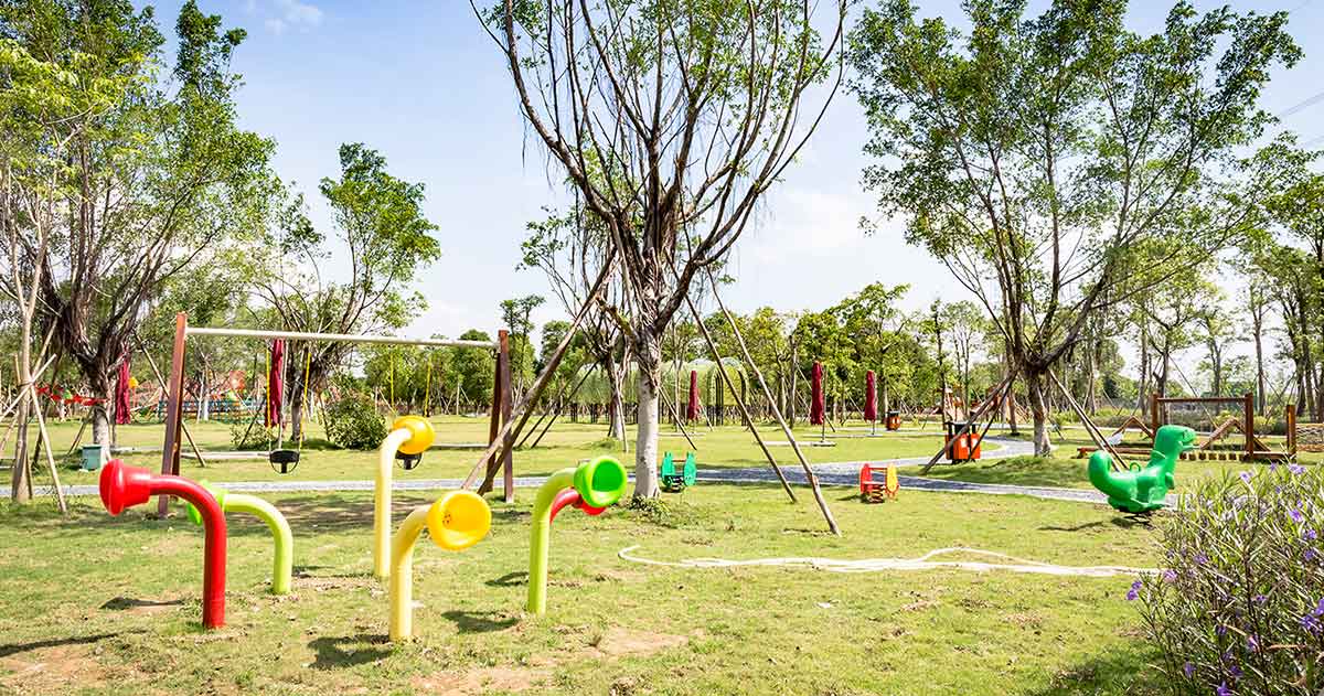 A Combination Of Ecological Farms And Play Park