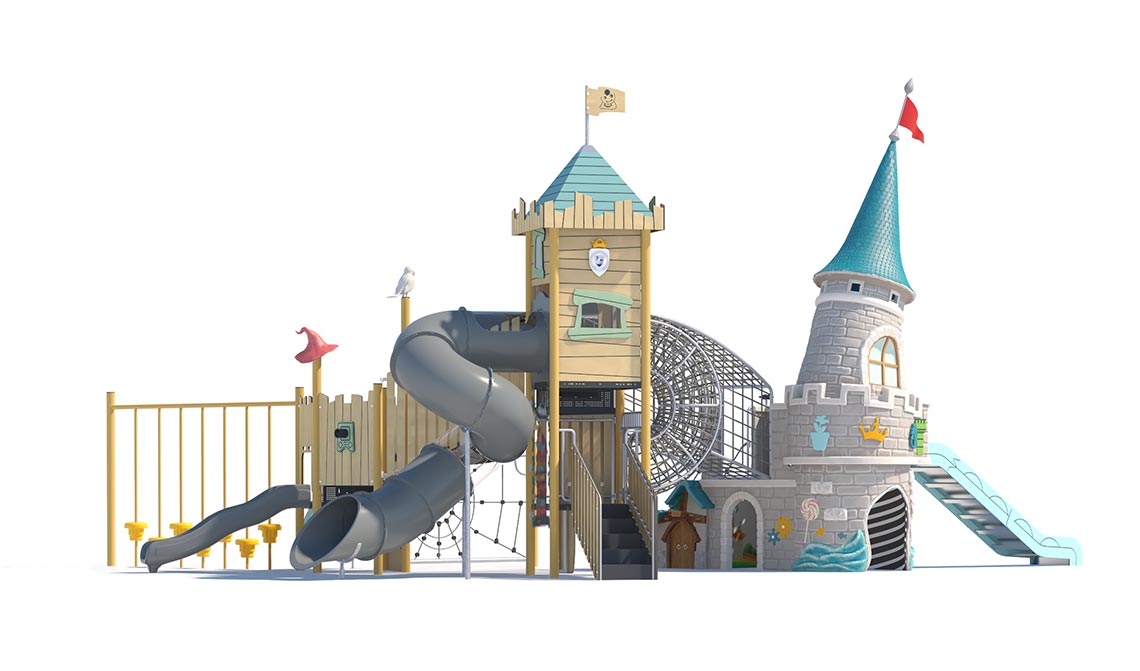 Adventure Castle Outdoor Playground with Expansion Plan