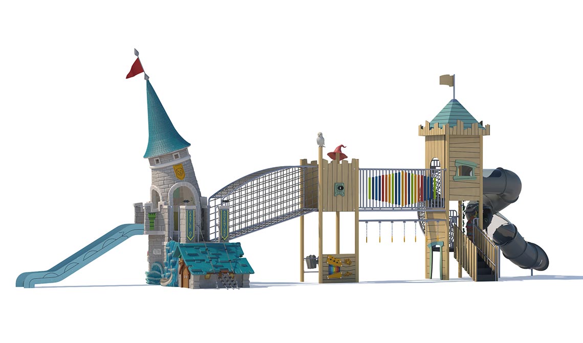 Adventure Castle Outdoor Playground with Musical Version