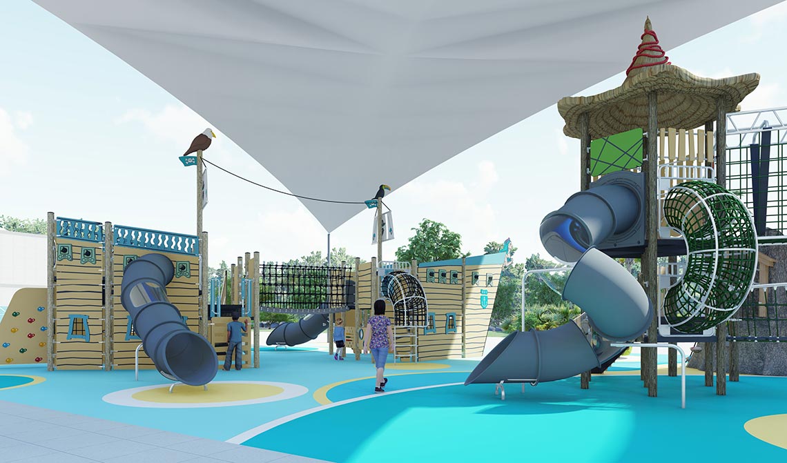 Pirate Ship Outdoor Playground With Mystery