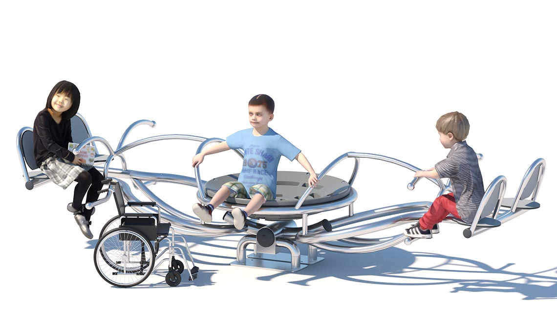 Inclusive Seesaw Playground For Outdoor Parks