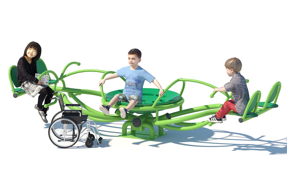 Inclusive Seesaw Playground For Outdoor Parks