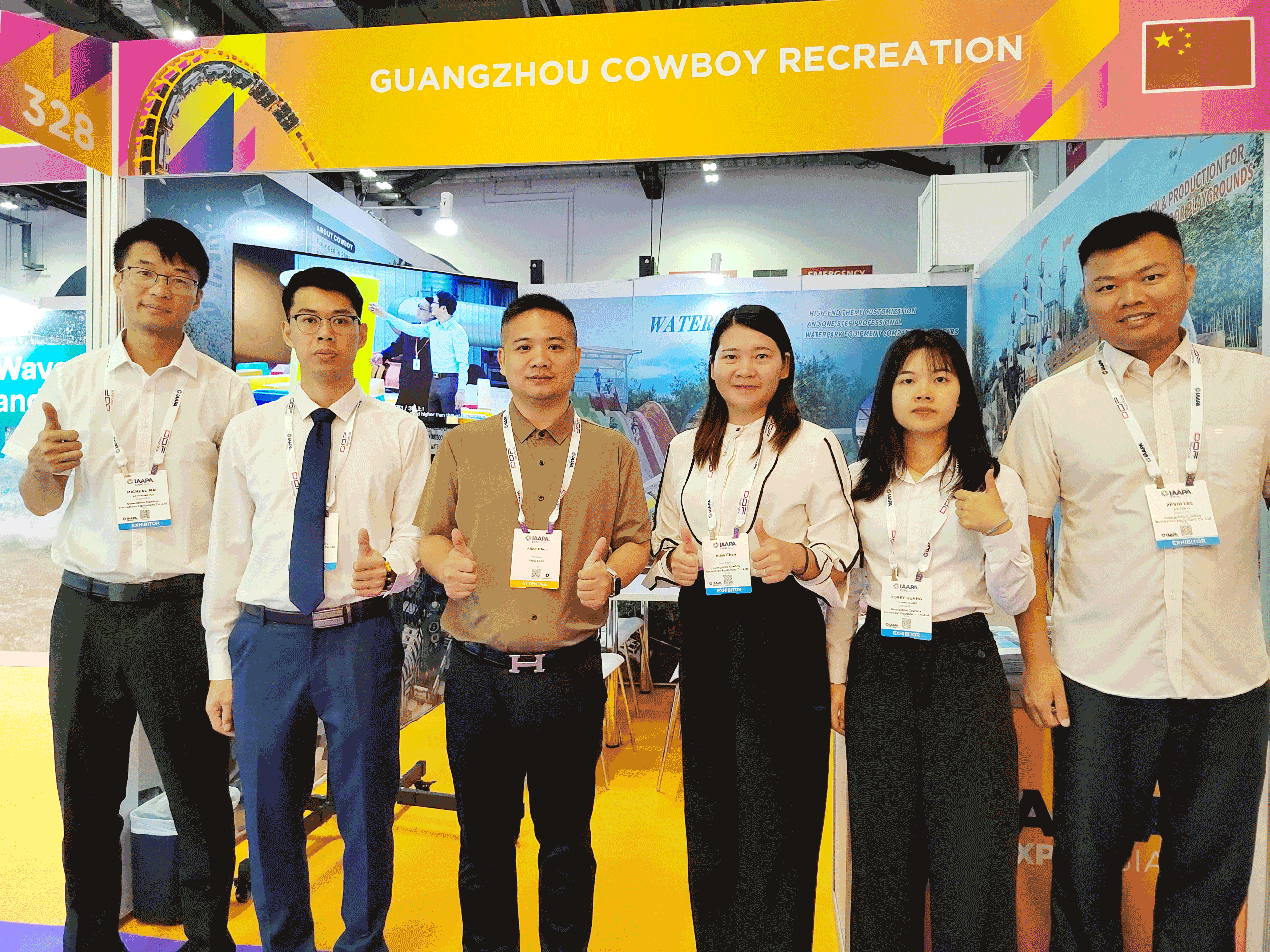 Cowboy Group and customers from Southeast Asia to discuss strategic cooperation development in IAAPA Singapore