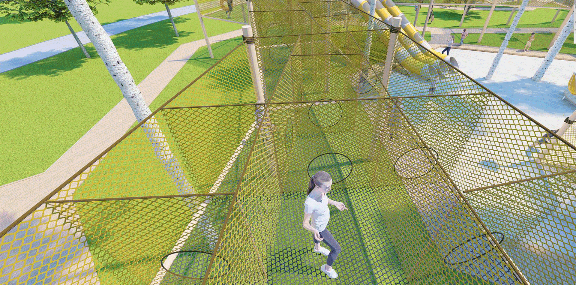 Rope Net Theme Park Playground 